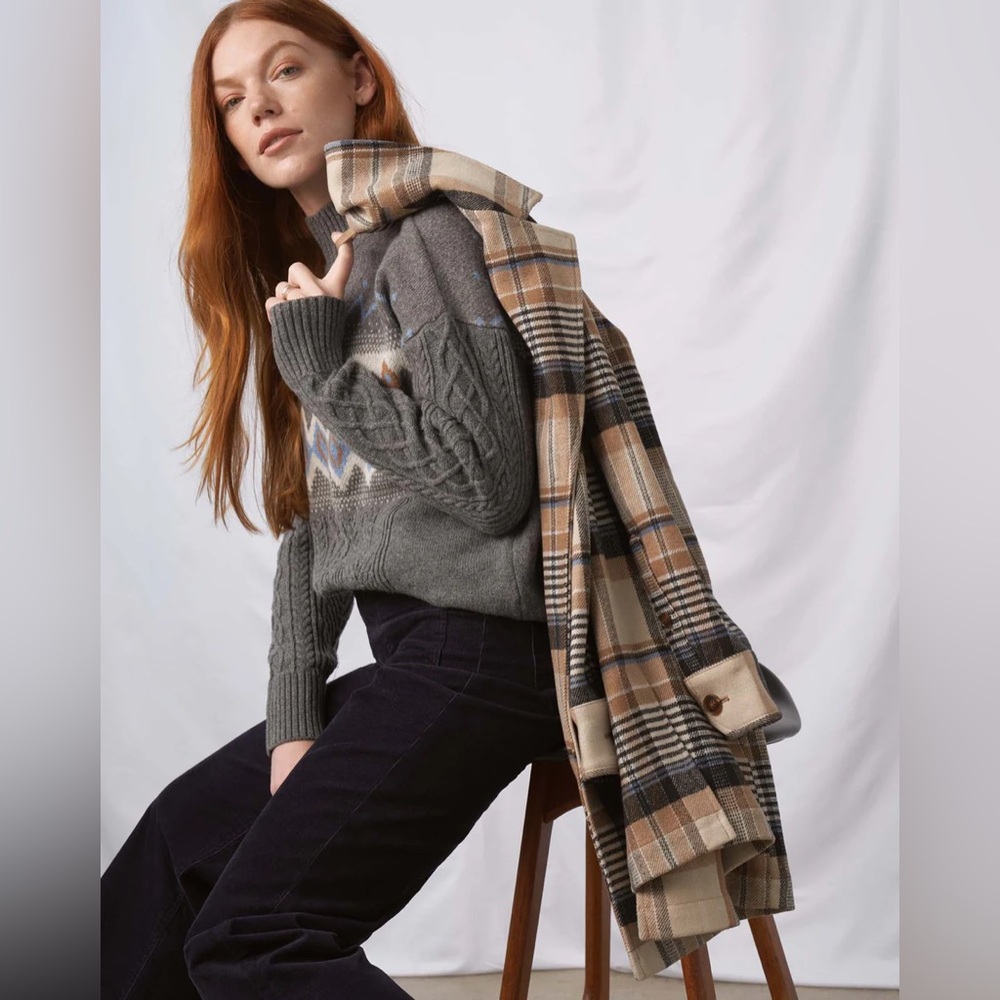 United by Blue Women’s Recycled Wall Topcoat in Shortbread - Picture 4 of 10
